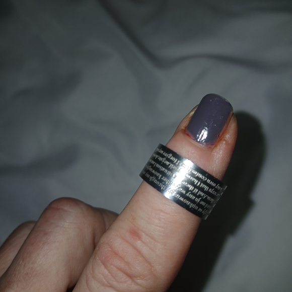 Silver Engraved Ring - Picture 2 of 4